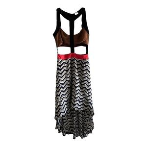 ✨ 3/$20 SALE LUSH Chevron Cutout Maxi Dress Size Small